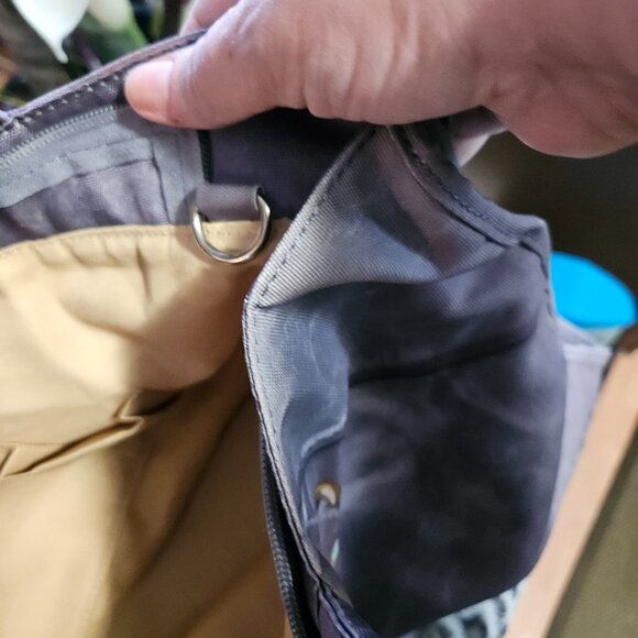 Mousse | Purple Printed City Canvas Large Bag with Shoulder Strap - NWOT - Picture 14 of 16